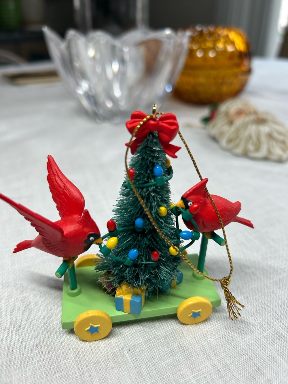 Red Cardinal Holiday Nat’l Rennoc Christmas Tree. Vintage. Christmas charmers.
